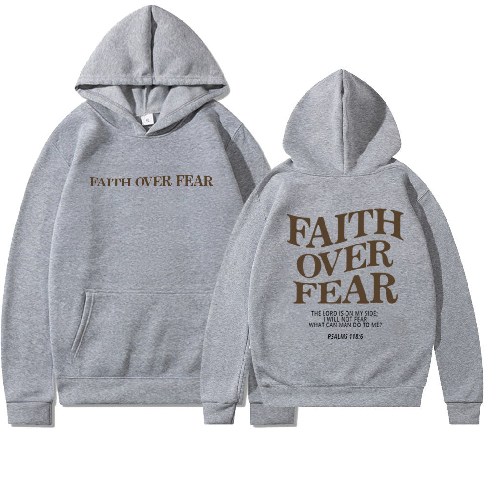 Faith Over Fear Christlicher Hoodie