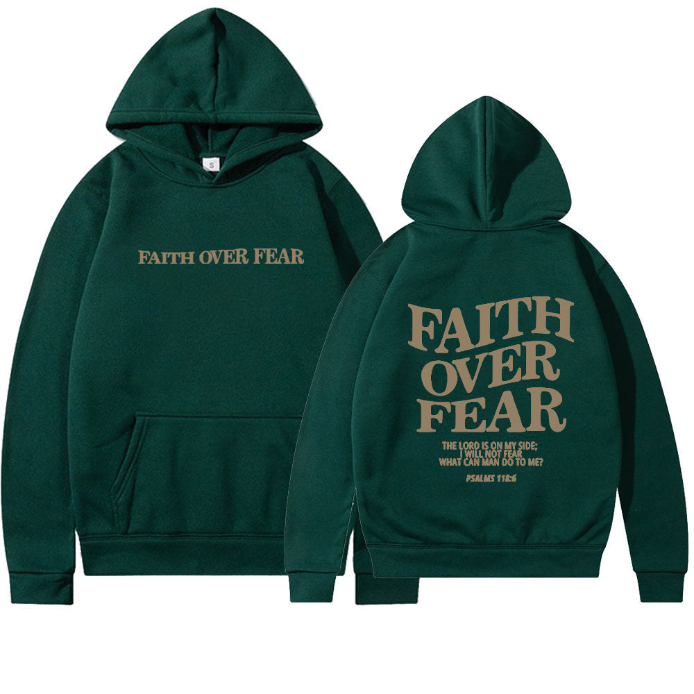 Faith Over Fear Christlicher Hoodie