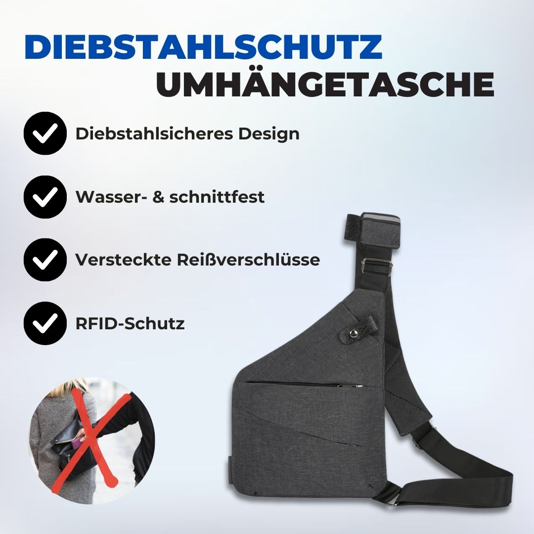 Diebstahlschutz Umhängetasche