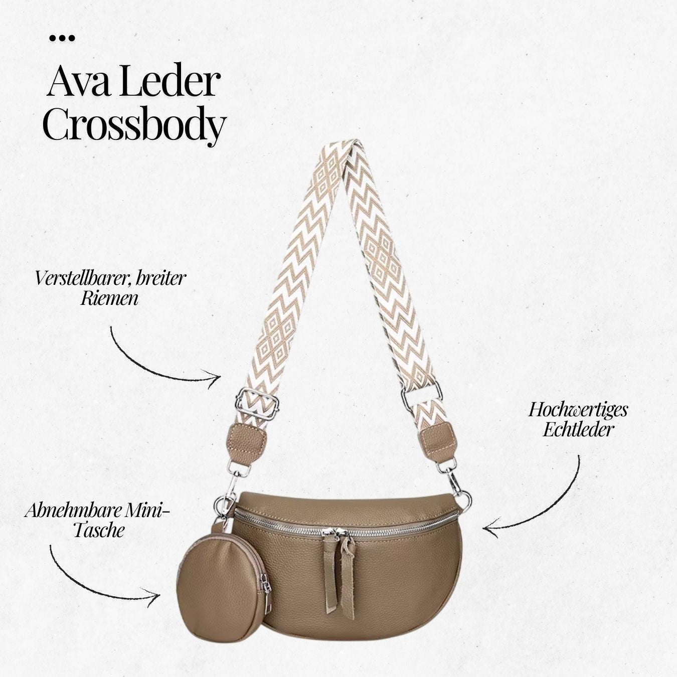 Ava Leder Crossbody