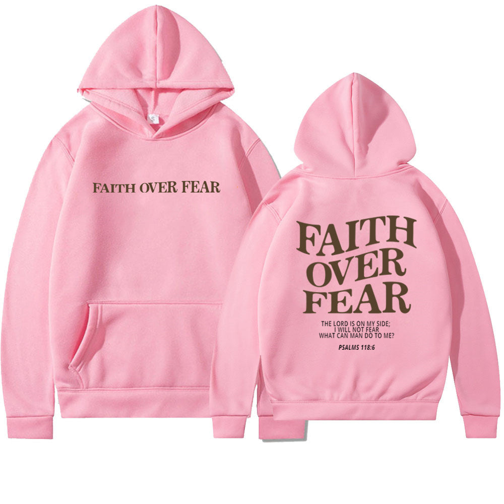 Faith Over Fear Christlicher Hoodie