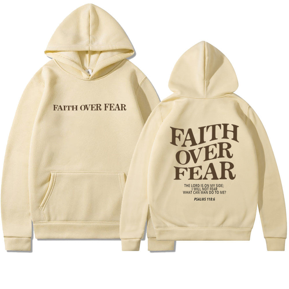 Faith Over Fear Christlicher Hoodie